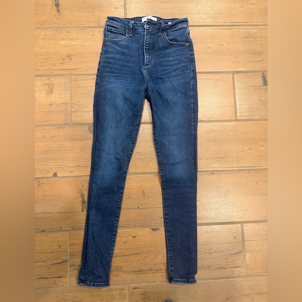 Abercrombie & Fitch Dark Indigo Skinny Jeans